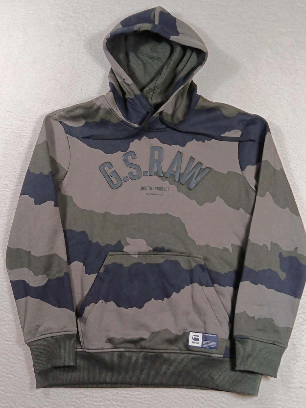 G-Star Raw Hoodie Mens XXL Graphic 13 Core Desert Camo Pullover Streetwear NWT